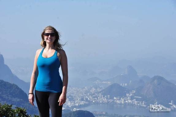 No alto da Pedra da Gavea, no Rio de Janeiro
